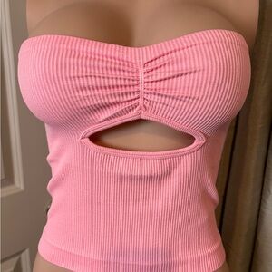 Urban Outfitters Out from Under keyhole cropped tank Medium/Large Pink/Rose